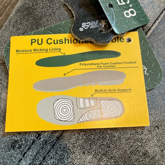 Ride Tecs Mens 13” Stone Wash Leather Harness Boots Size 8.5M  NWOB - Picture 12 of 15